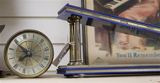 An Incline plain clock